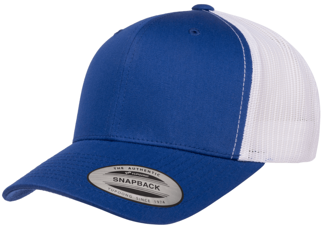 Yupoong 6606T Retro Trucker Hat Mesh Back, 2-Tone Colors, YP Classics - Blank