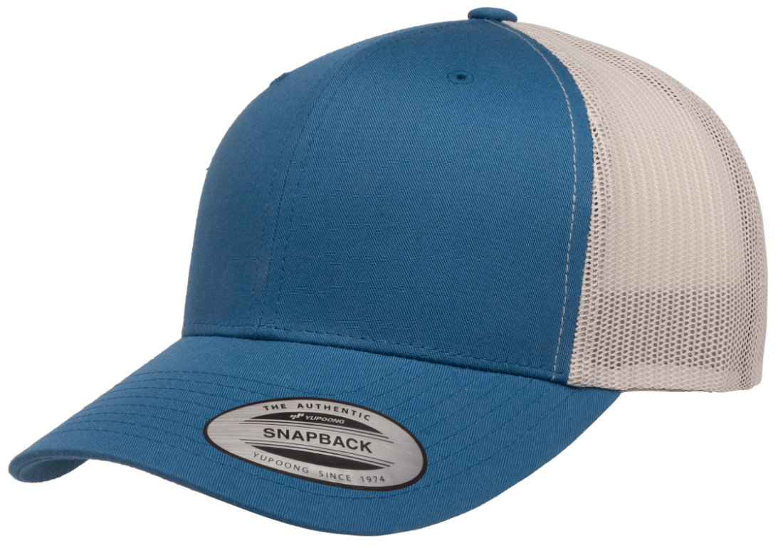 Yupoong 6606T Retro Trucker Hat Mesh Back, 2-Tone Colors, YP Classics - Blank