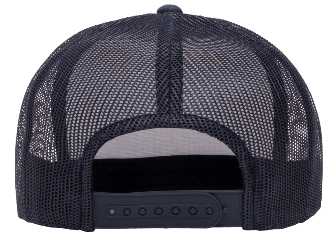 Yupoong 6606W Retro Trucker Hat Mesh Back White Front, YP Classics - Blank