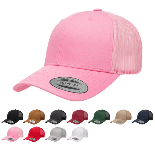 Yupoong 6606 Retro Trucker Hat Mesh Back, YP Classics - Blank - Star Hats & Embroidery