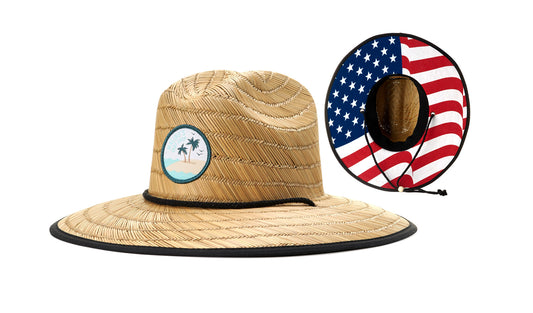 Richardson 828 Lined Waterman Straw Lifeguard Hat - Blank - Star Hats & Embroidery
