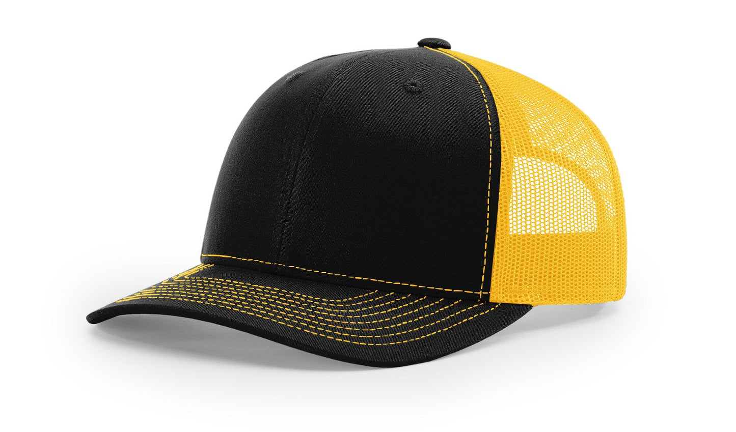 Richardson 112 Trucker Cap Split Hats Split Colors Two Colors - Blank