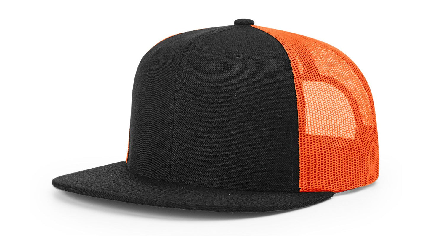 Richardson 511 Wool Blend Flat Bill Trucker Hat, Snapback - Blank