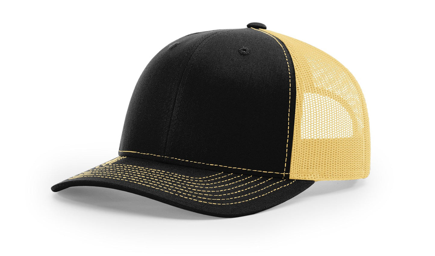 Richardson 112 Trucker Cap Split Hats Split Colors Two Colors - Blank