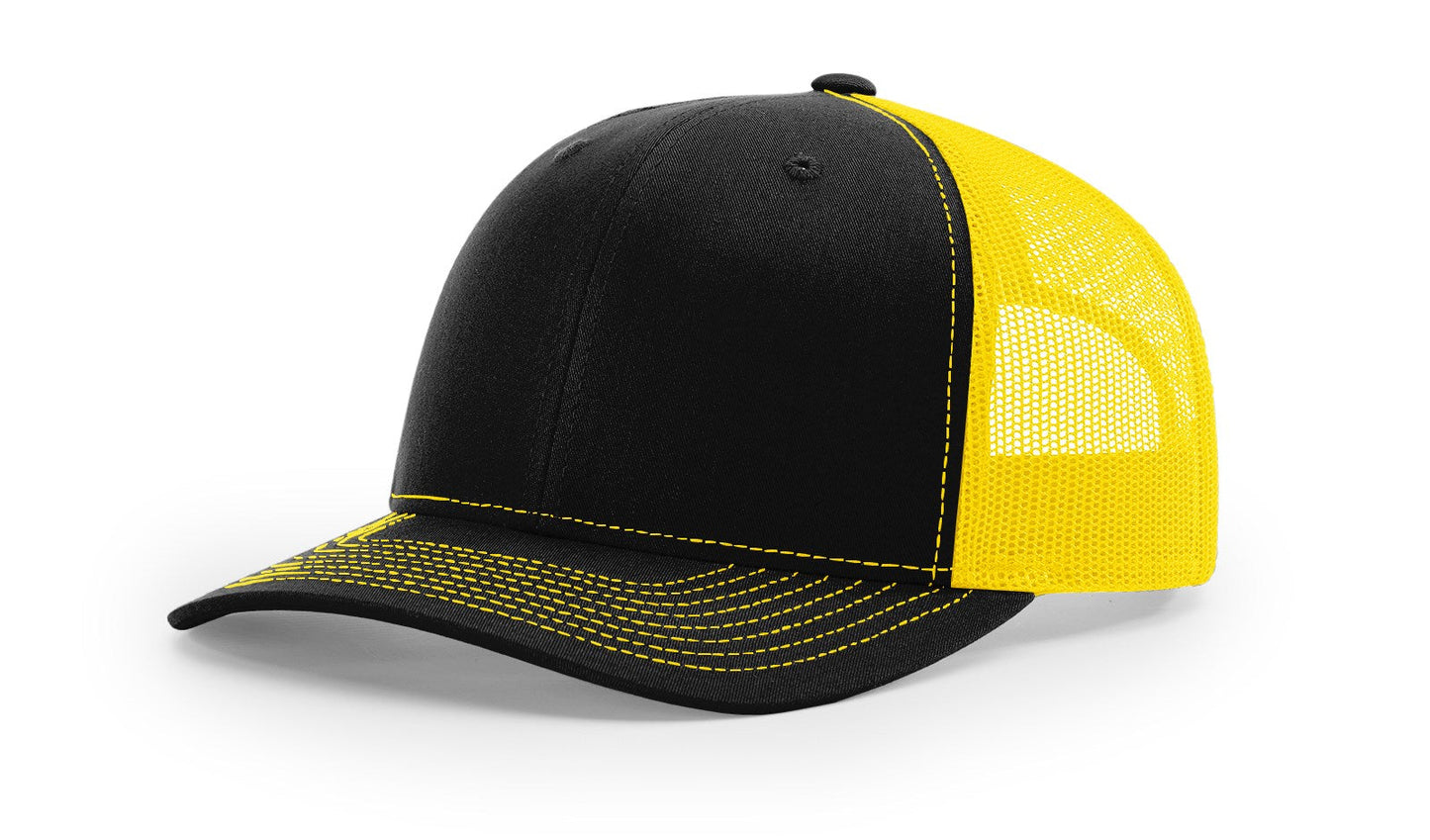 Richardson 112 Trucker Cap Split Hats Split Colors Two Colors - Blank