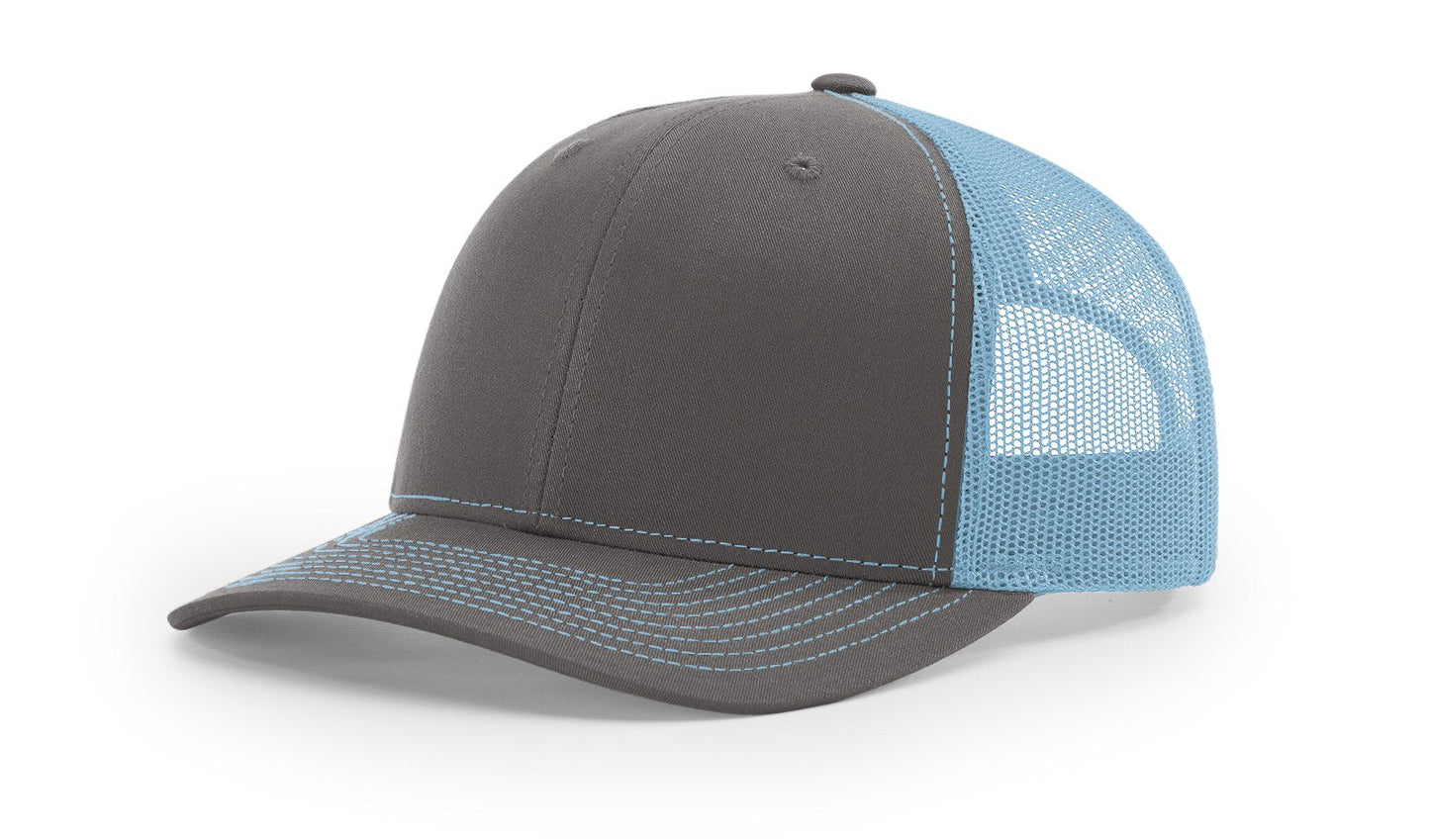 Richardson 112 Trucker Cap Split Hats Split Colors Two Colors - Blank