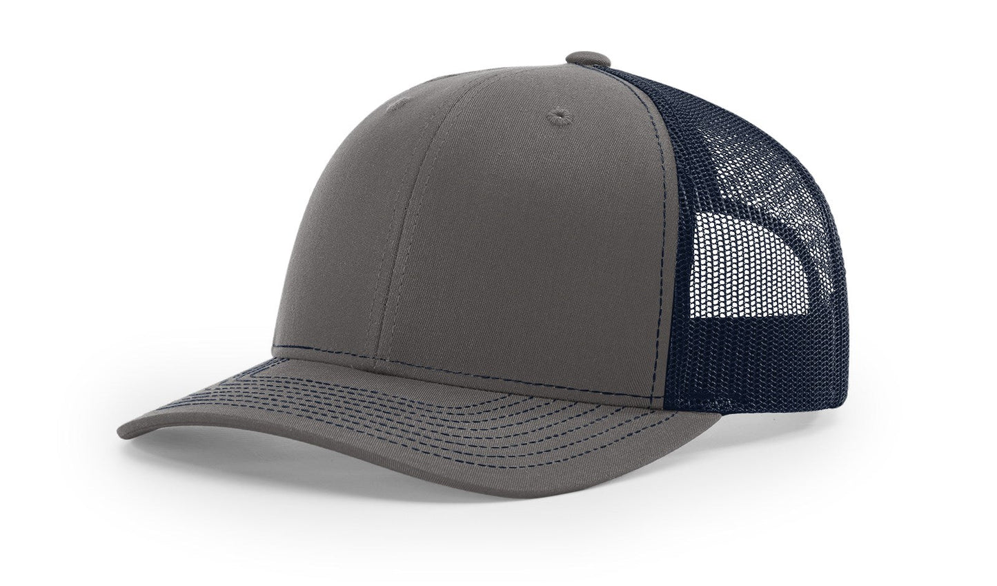 Richardson 112 Trucker Cap Split Hats Split Colors Two Colors - Blank