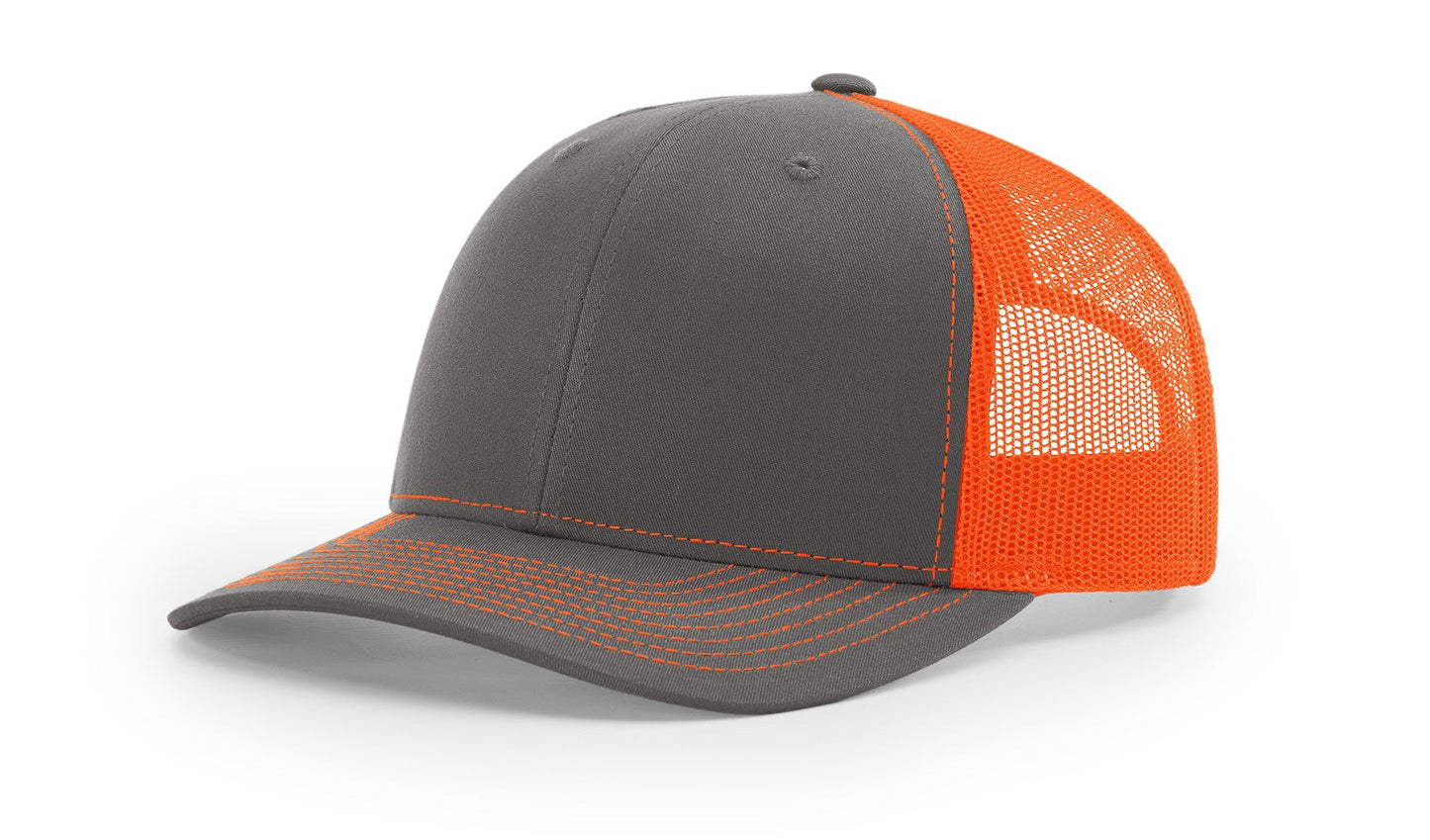 Richardson 112 Trucker Cap Split Hats Split Colors Two Colors - Blank