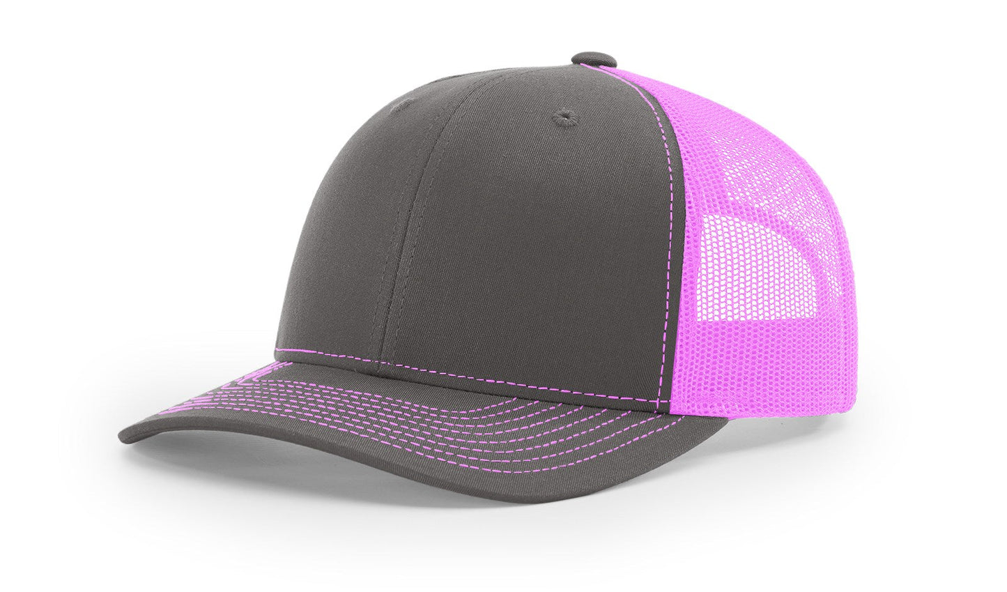 Richardson 112 Trucker Cap Split Hats Split Colors Two Colors - Blank
