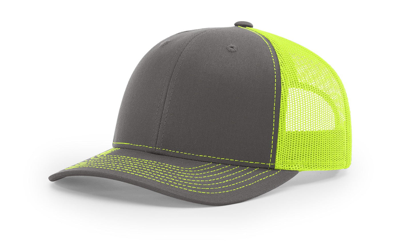 Richardson 112 Trucker Cap Split Hats Split Colors Two Colors - Blank