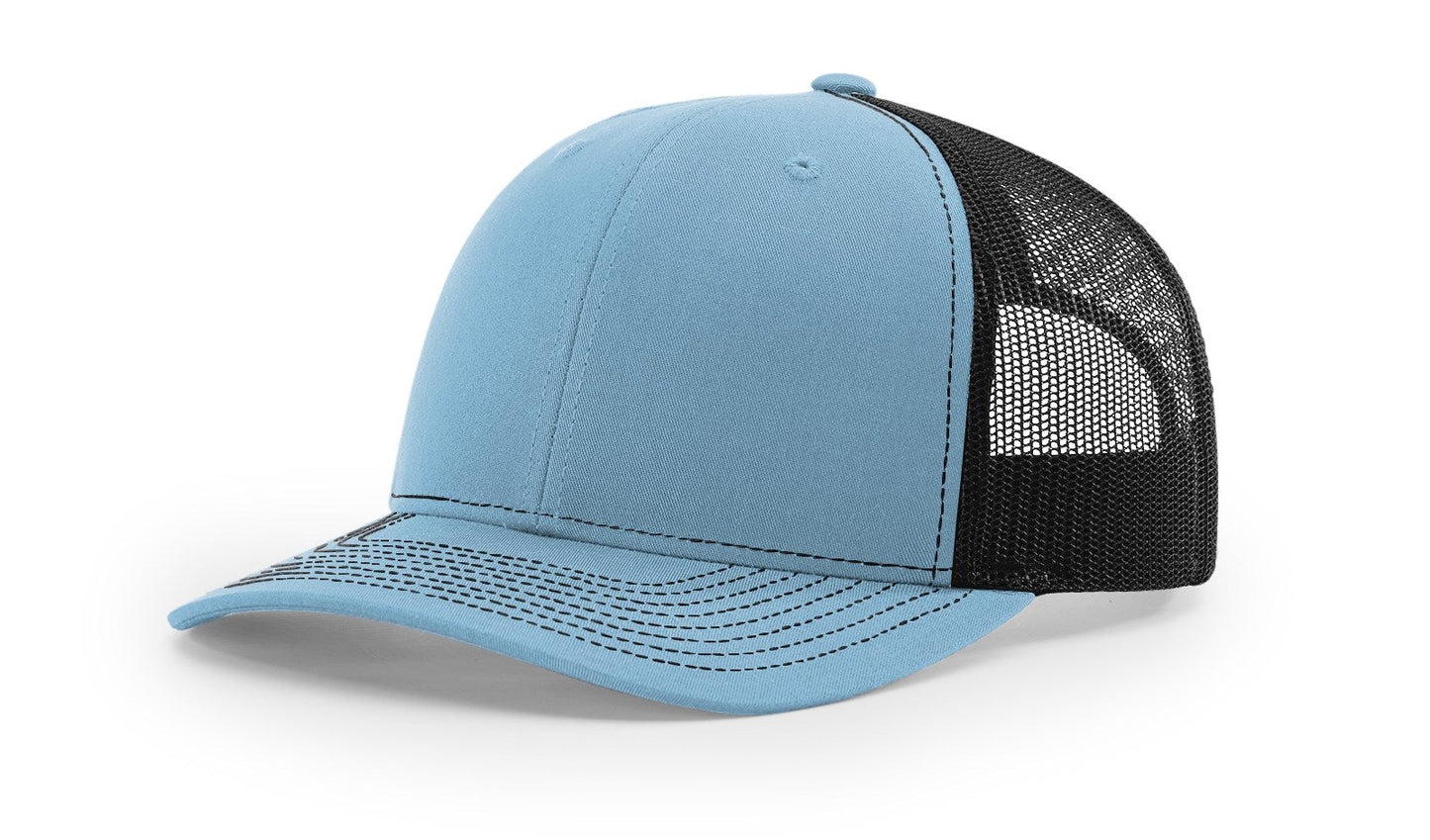 Richardson 112 Trucker Cap Split Hats Split Colors Two Colors - Blank
