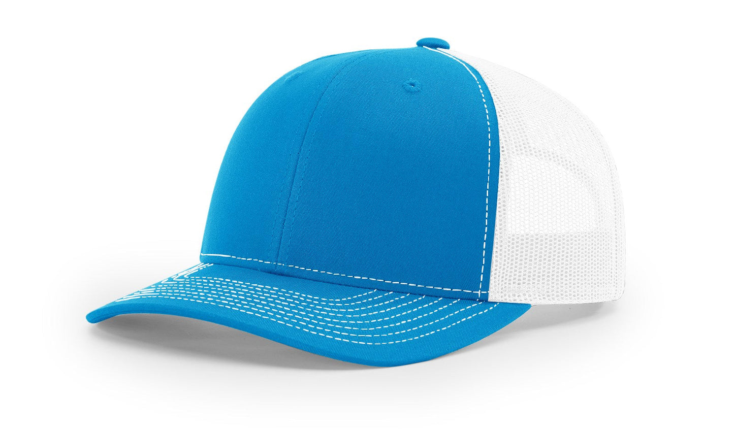 Richardson 112 Trucker Cap Split Hats Split Colors Two Colors - Blank