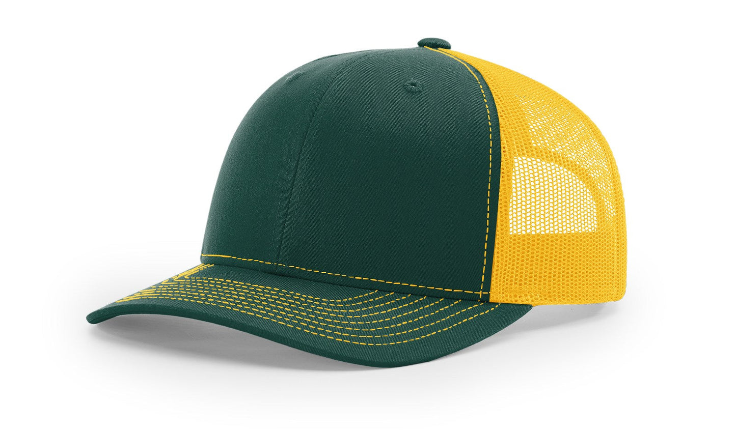 Richardson 112 Trucker Cap Split Hats Split Colors Two Colors - Blank