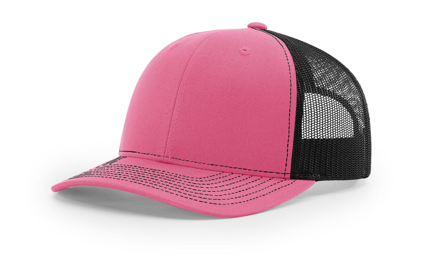 Richardson 112 Trucker Cap Split Hats Split Colors Two Colors - Blank
