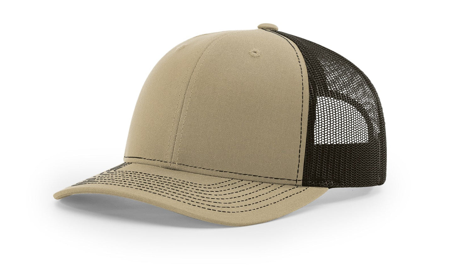 Richardson 112 Trucker Cap Split Hats Split Colors Two Colors - Blank