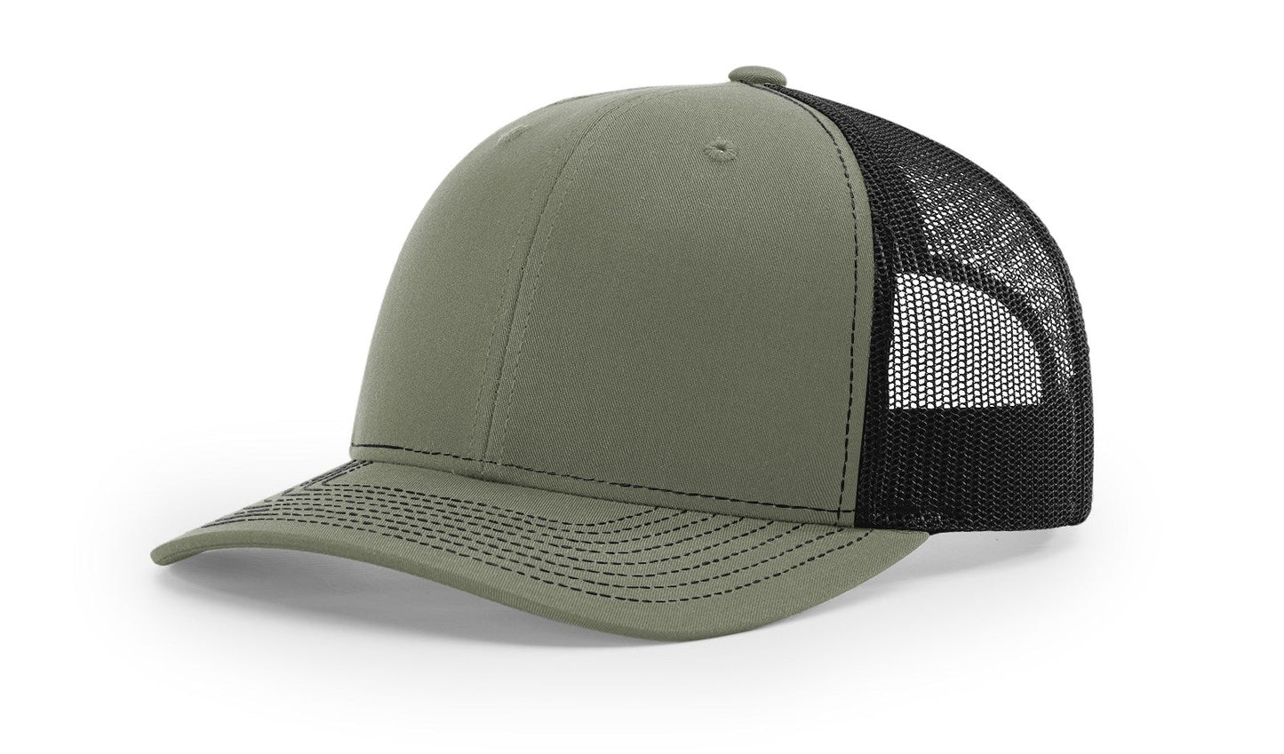 Richardson 112 Trucker Cap Split Hats Split Colors Two Colors - Blank