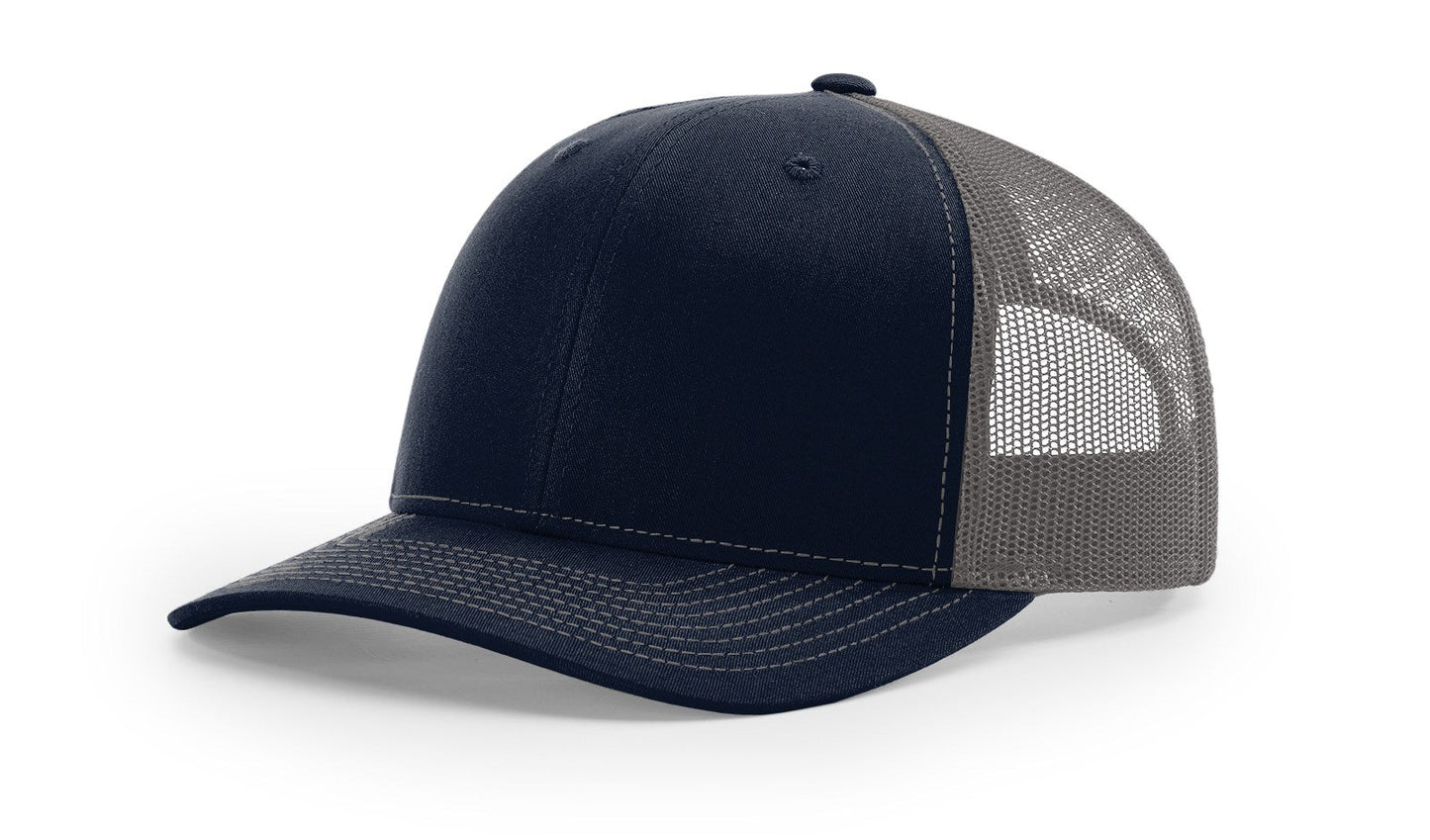 Richardson 112 Trucker Cap Split Hats Split Colors Two Colors - Blank