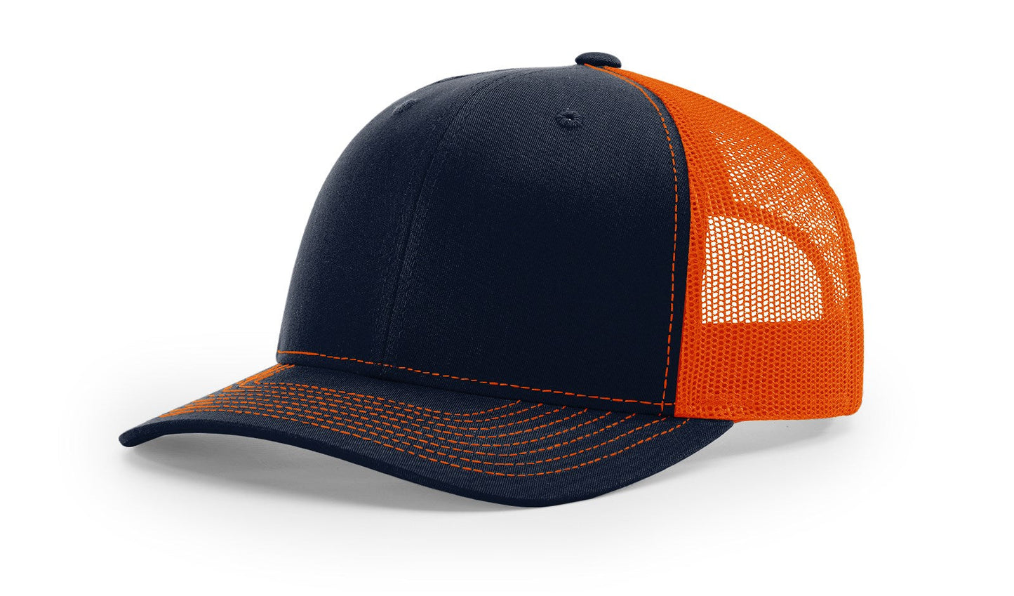 Richardson 112 Trucker Cap Split Hats Split Colors Two Colors - Blank