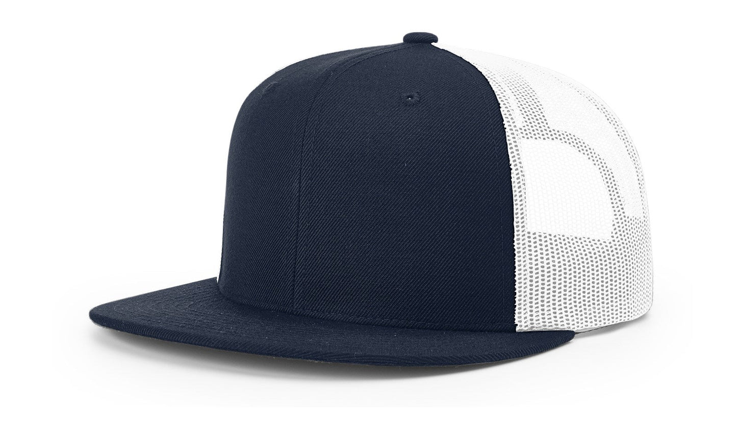 Richardson 511 Wool Blend Flat Bill Trucker Hat, Snapback - Blank