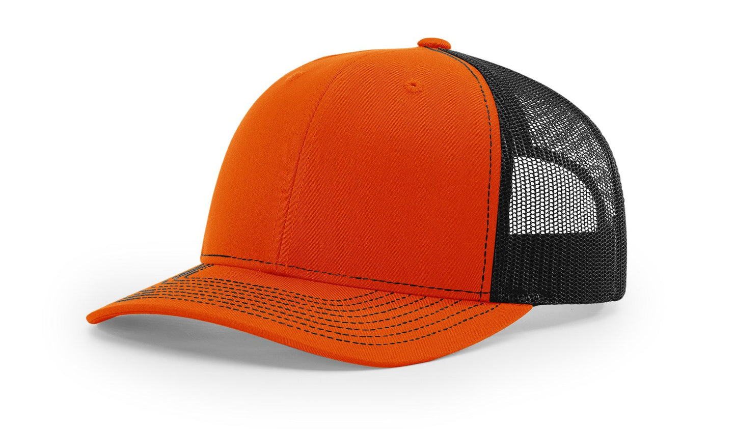 Richardson 112 Trucker Cap Split Hats Split Colors Two Colors - Blank