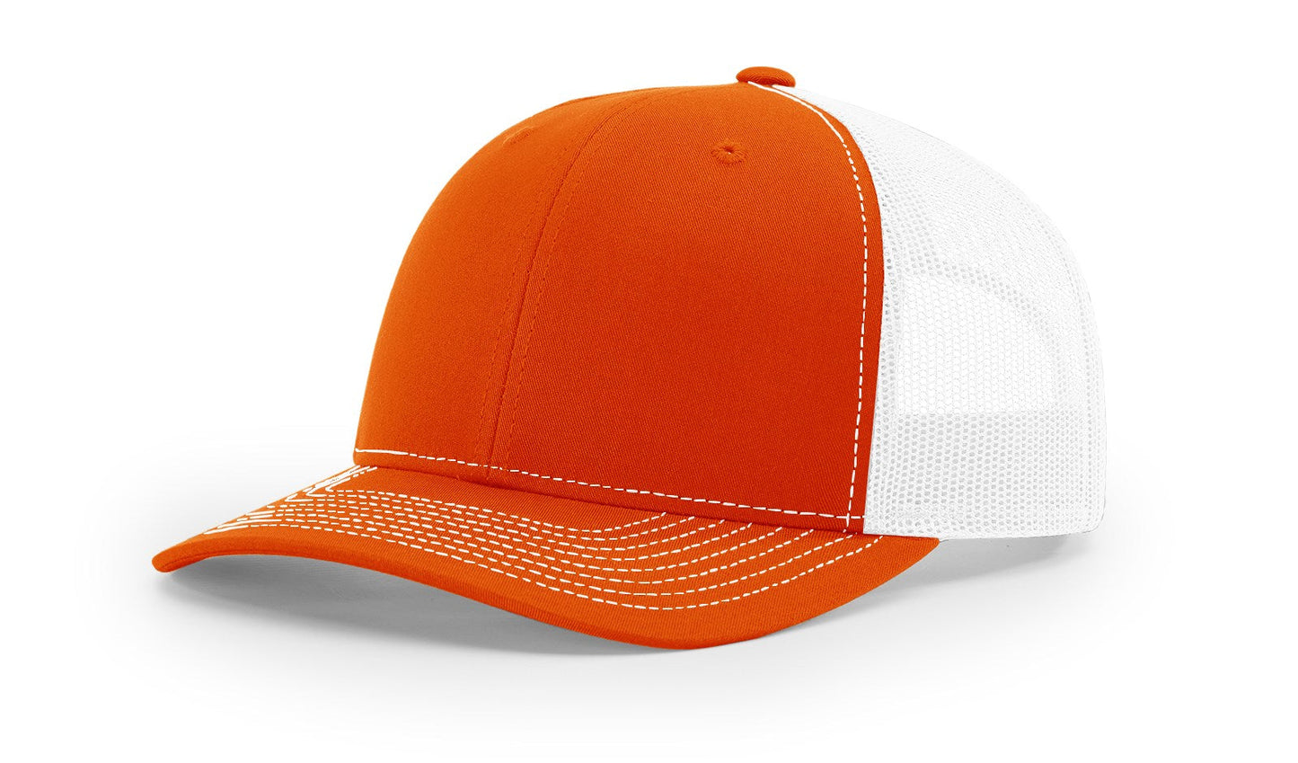 Richardson 112 Trucker Cap Split Hats Split Colors Two Colors - Blank