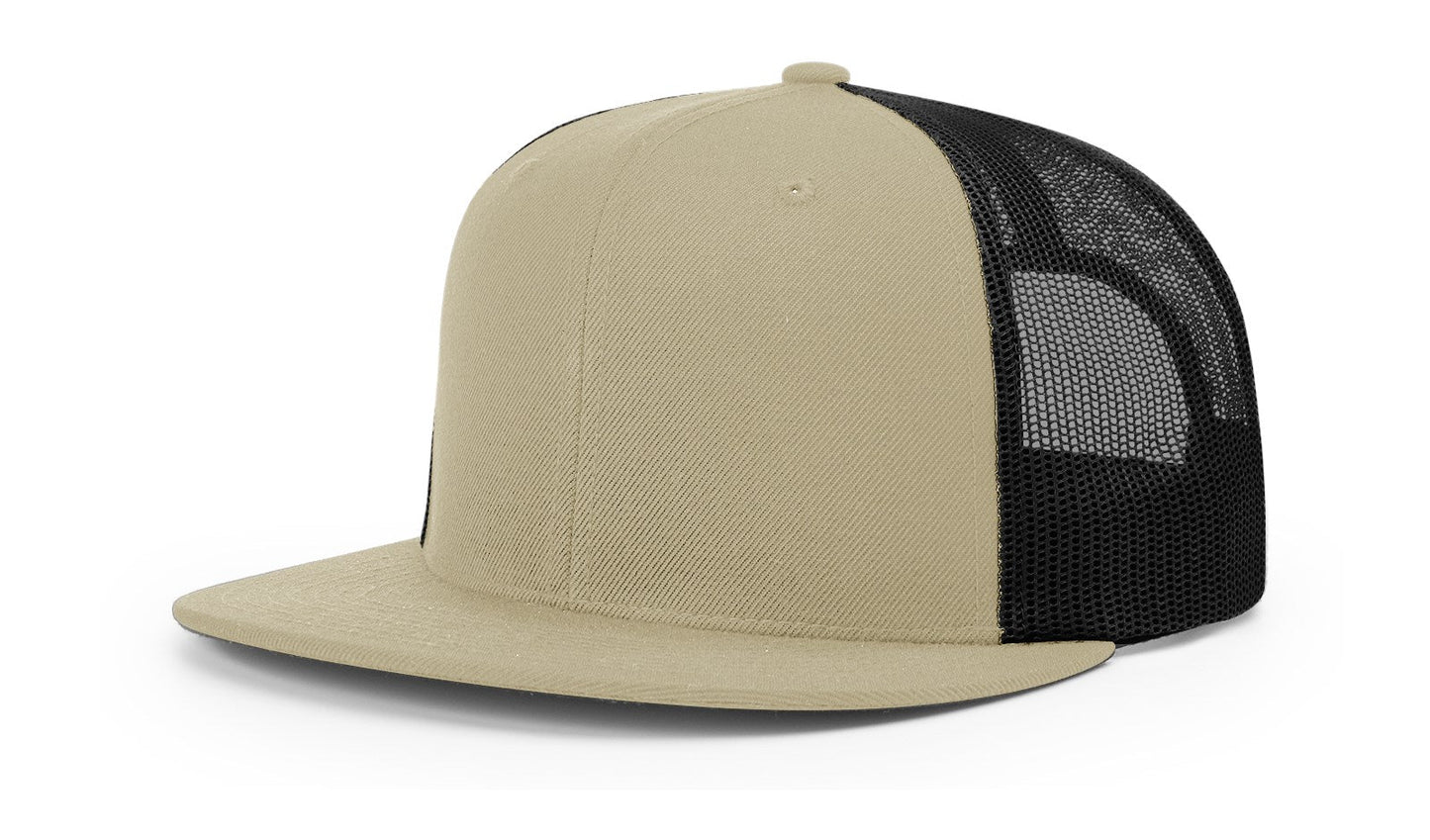 Richardson 511 Wool Blend Flat Bill Trucker Hat, Snapback - Blank