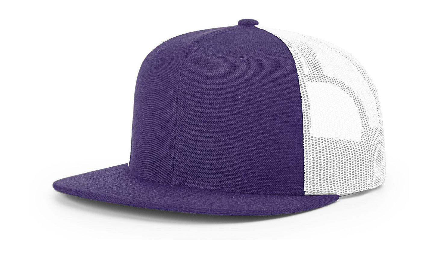 Richardson 511 Wool Blend Flat Bill Trucker Hat, Snapback - Blank