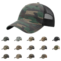 Richardson 111P Garment Washed Printed Trucker Hat - Blank