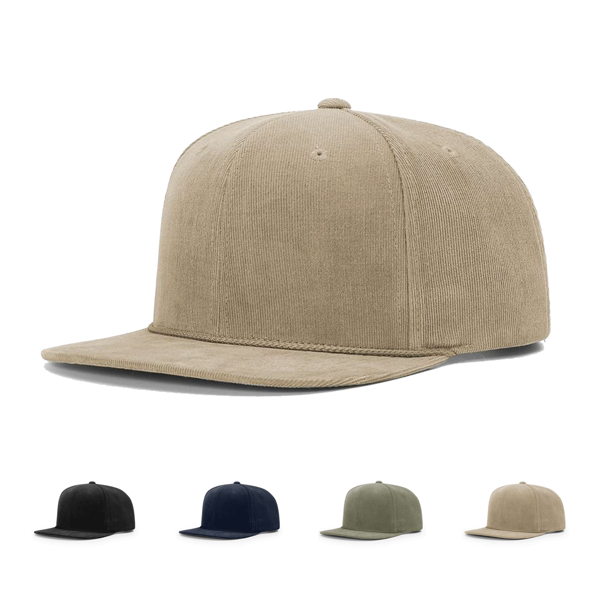 Richardson 253 Timberline Corduroy Cap, Snapback Flat Bill Hat Richardson 253 Timberline Corduroy Cap, Snapback Flat Bill Hat