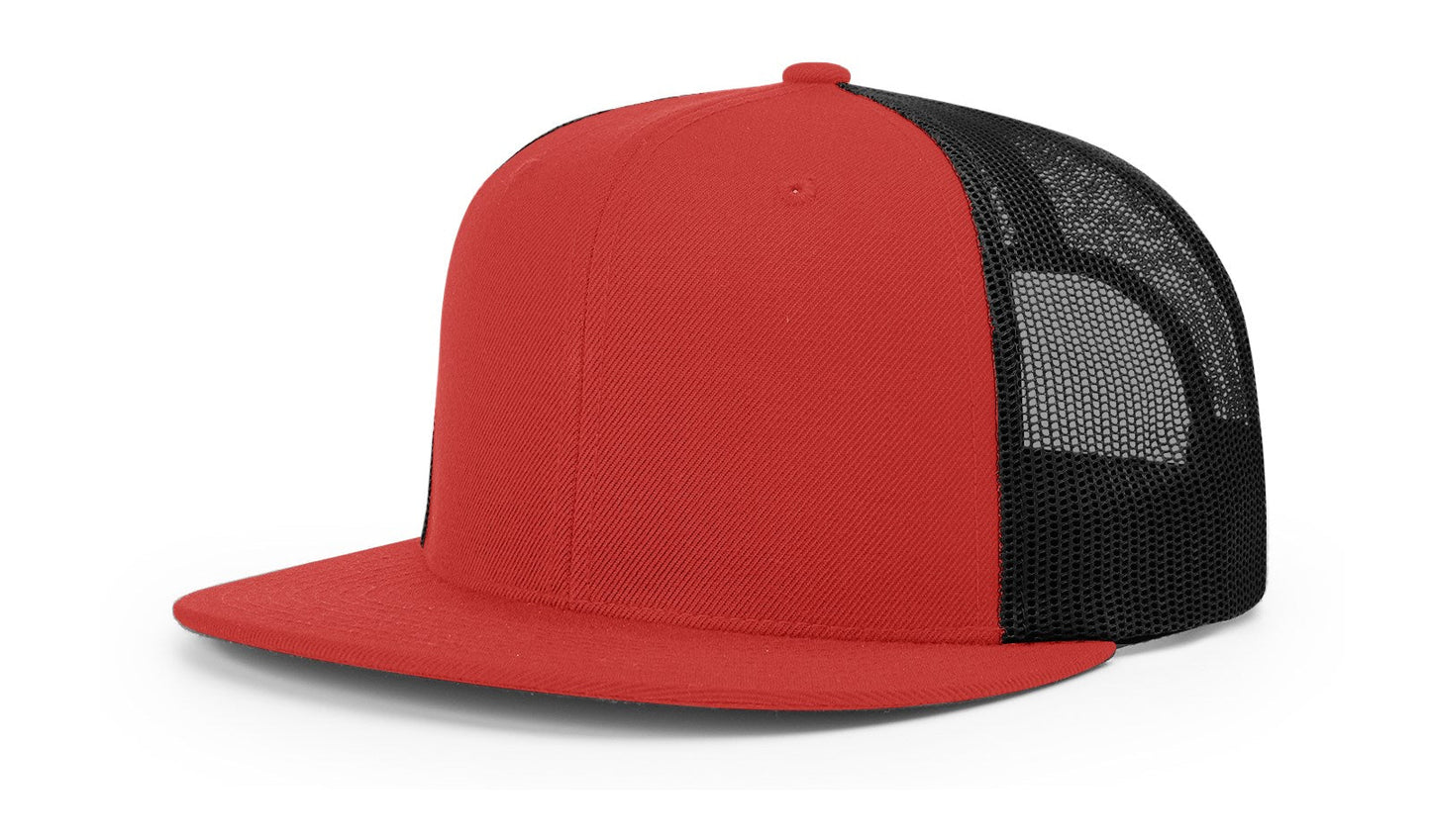 Richardson 511 Wool Blend Flat Bill Trucker Hat, Snapback - Blank