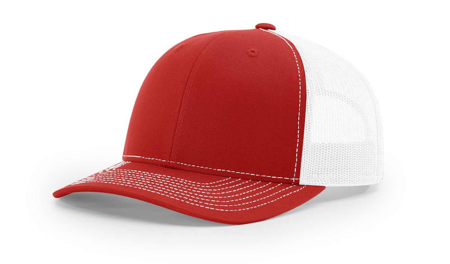 Richardson 112 Trucker Cap Split Hats Split Colors Two Colors - Blank