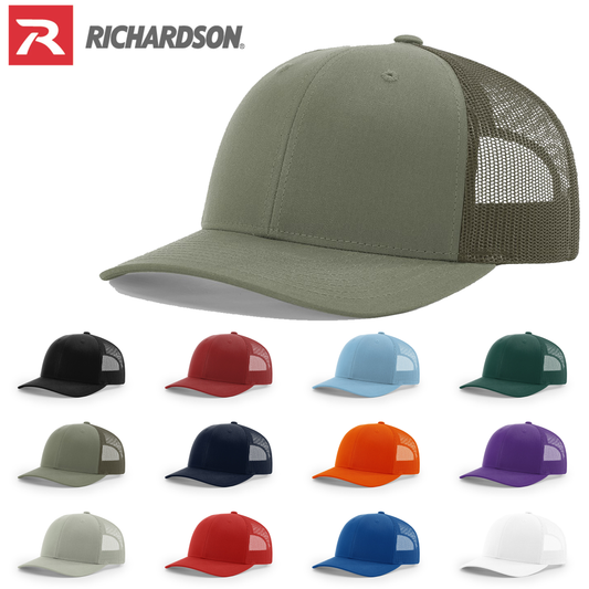 Richardson 112 Solid Color Trucker Hats - Star Hats & Embroidery