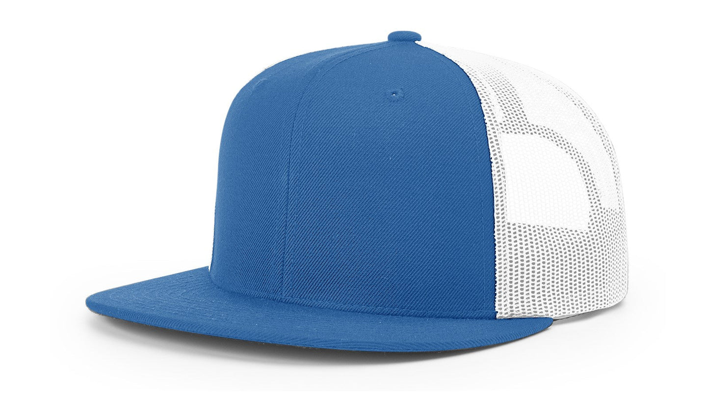 Richardson 511 Wool Blend Flat Bill Trucker Hat, Snapback - Blank