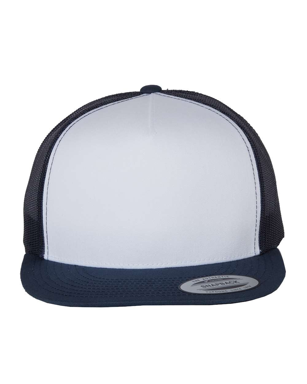YP Classics, Yupoong 6006 Flat Bill Trucker Cap - Blank