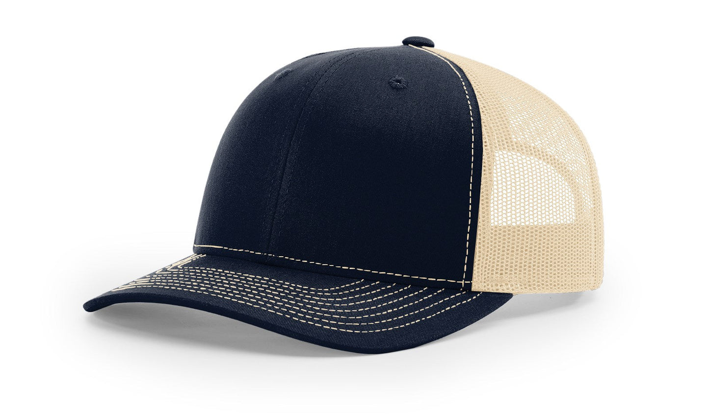 Richardson 112 Trucker Cap Split Hats Split Colors Two Colors - Blank
