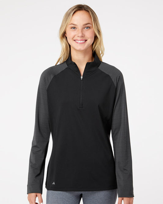 Adidas A521 Women's Ultimate365 Lightweight Raglan Quarter-Zip Pullover