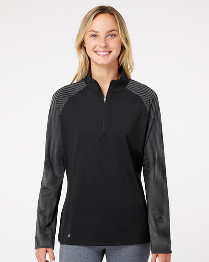 Adidas A521 Women's Ultimate365 Lightweight Raglan Quarter-Zip Pullover
