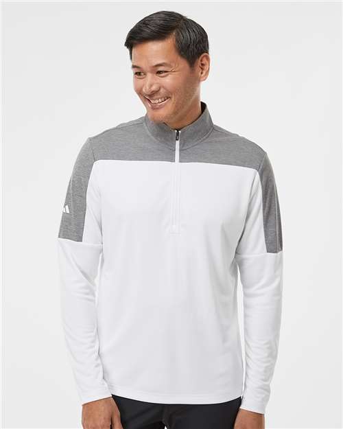 Adidas A552 Men's Ultimate365 Lightweight Colorblocked Quarter-Zip Pullover