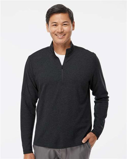 Adidas A554 Men's 3-Stripes Quarter-Zip Sweater Pullover