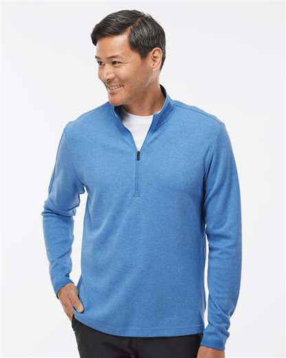 Adidas A554 Men's 3-Stripes Quarter-Zip Sweater Pullover