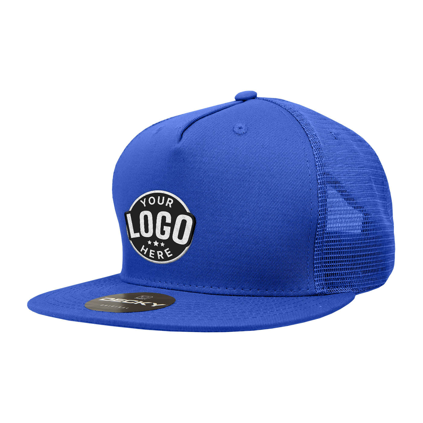 Custom Embroidered Decky 1040 - 5 Panel Trucker Snapback Hat
