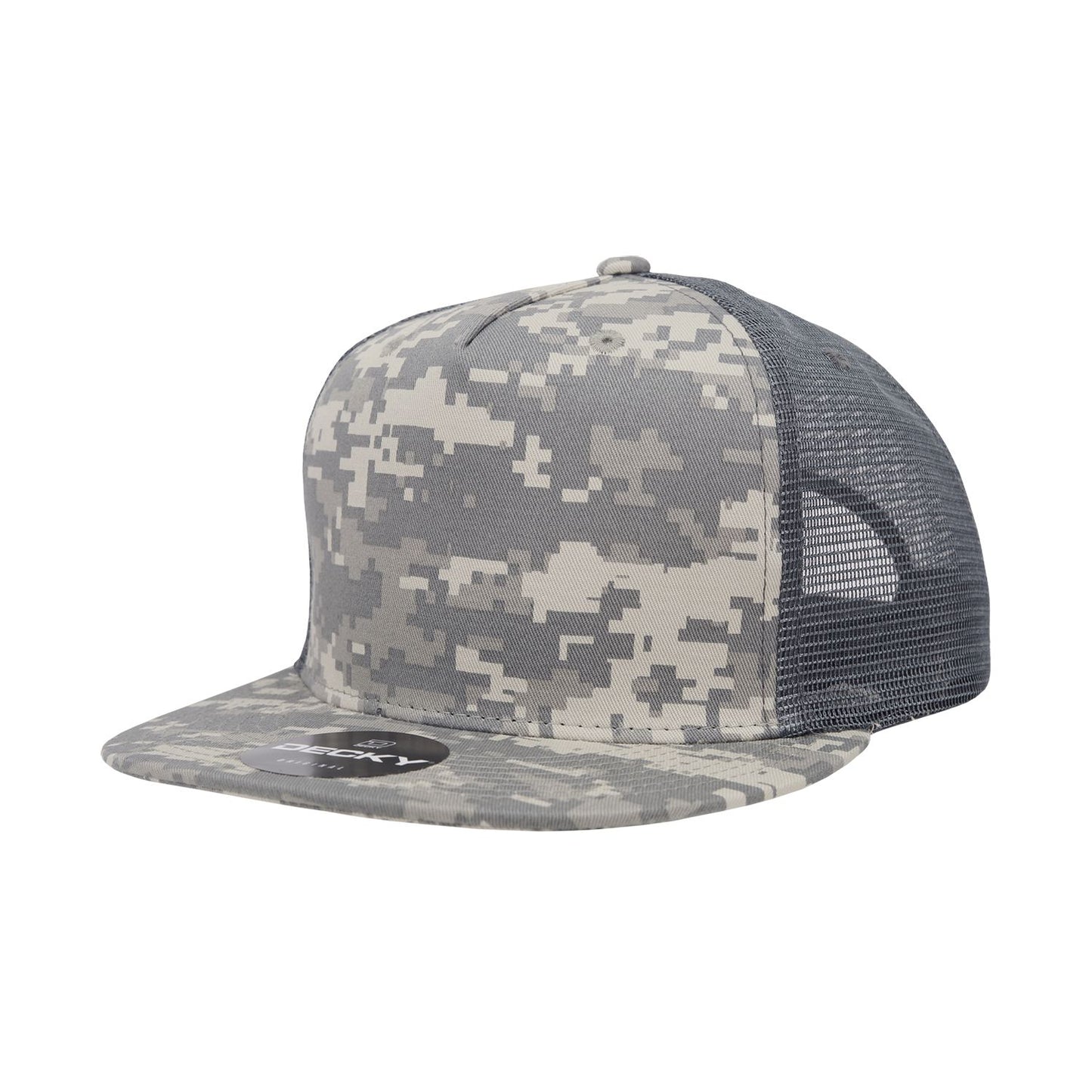 Decky 1040 5 Panel High Profile Structured Cotton Blend Trucker Hat - Blank