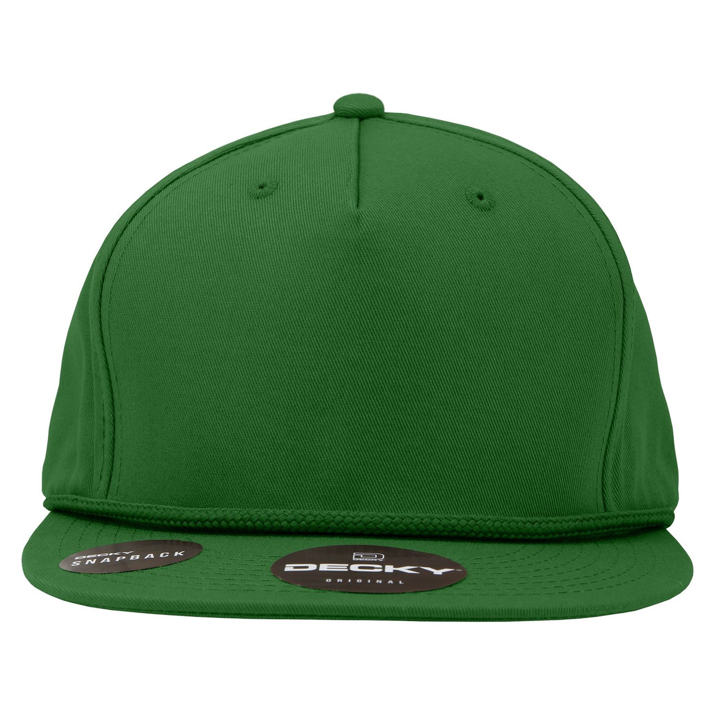 Decky 1041 5 Panel High Profile Structured Cotton Blend Snapback Hat - Blank