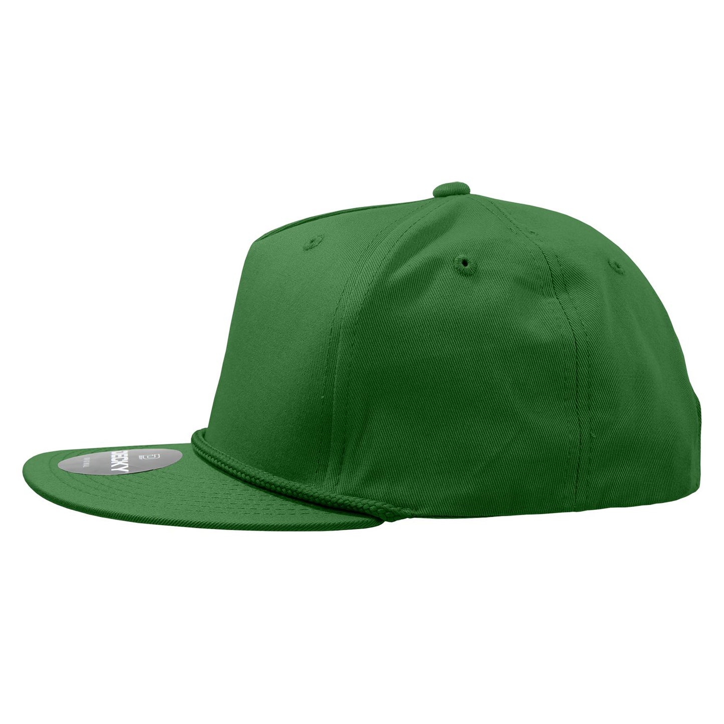 Decky 1041 5 Panel High Profile Structured Cotton Blend Snapback Hat - Blank