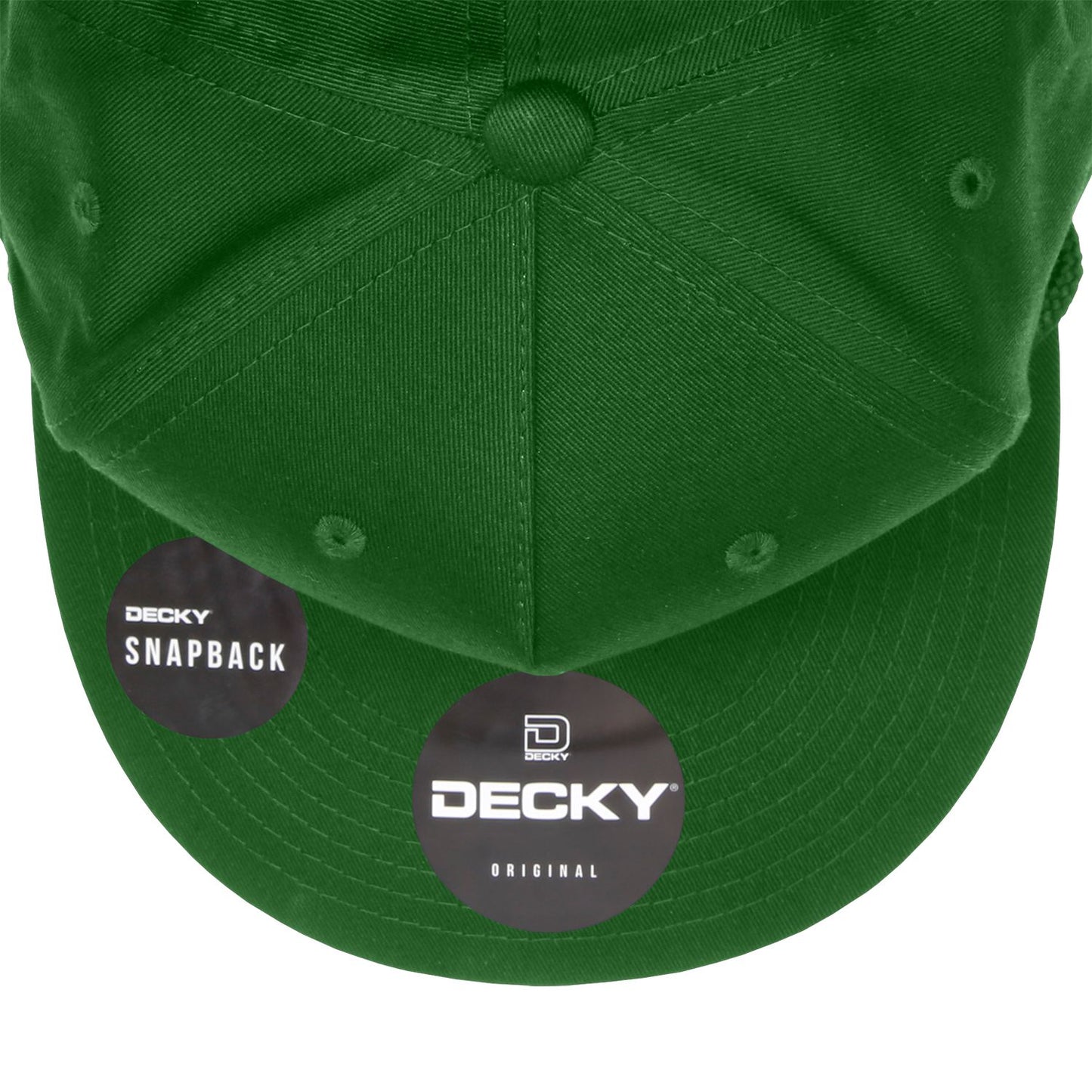 Decky 1041 5 Panel High Profile Structured Cotton Blend Snapback Hat - Blank