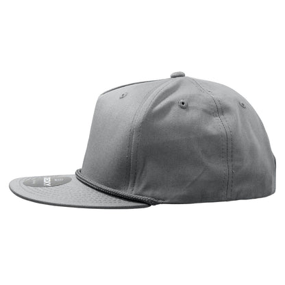 Decky 1041 5 Panel High Profile Structured Cotton Blend Snapback Hat - Blank