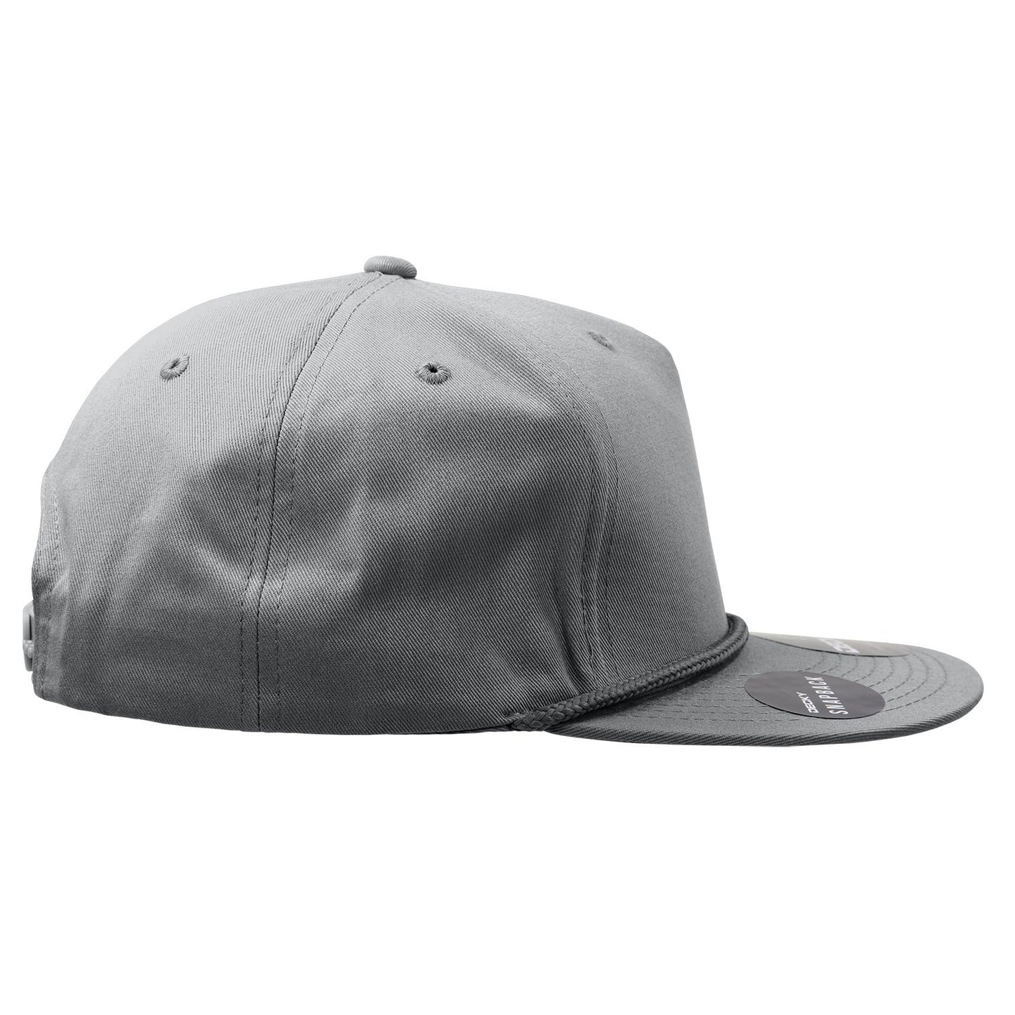 Decky 1041 5 Panel High Profile Structured Cotton Blend Snapback Hat - Blank