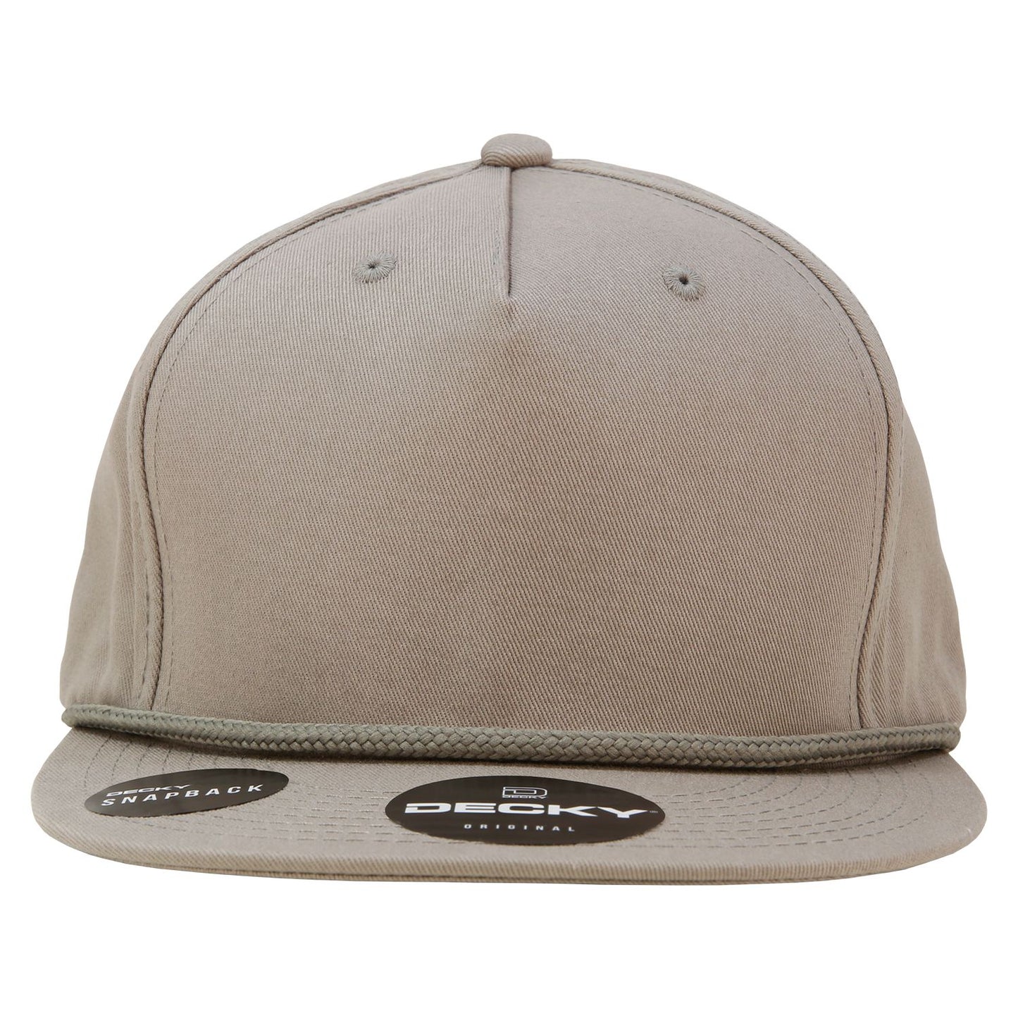 Decky 1041 5 Panel High Profile Structured Cotton Blend Snapback Hat - Blank