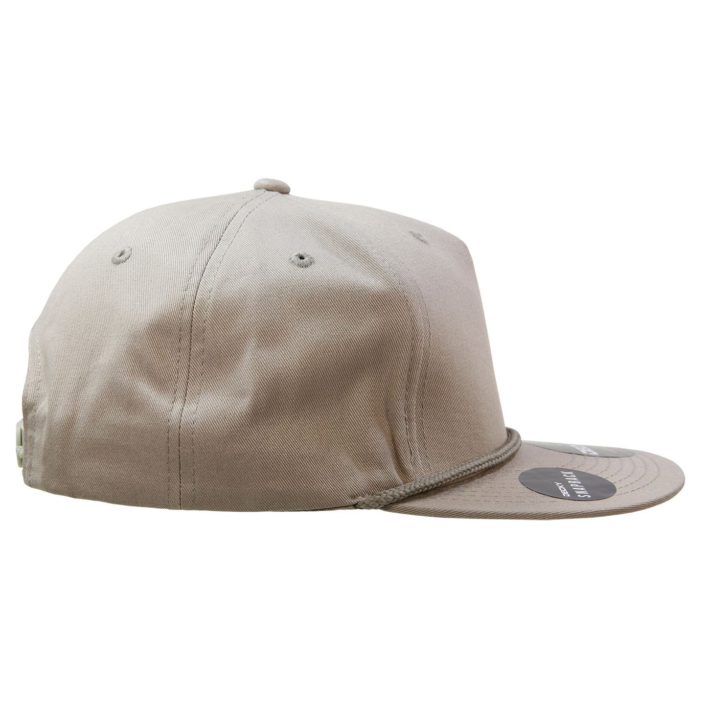 Decky 1041 5 Panel High Profile Structured Cotton Blend Snapback Hat - Blank