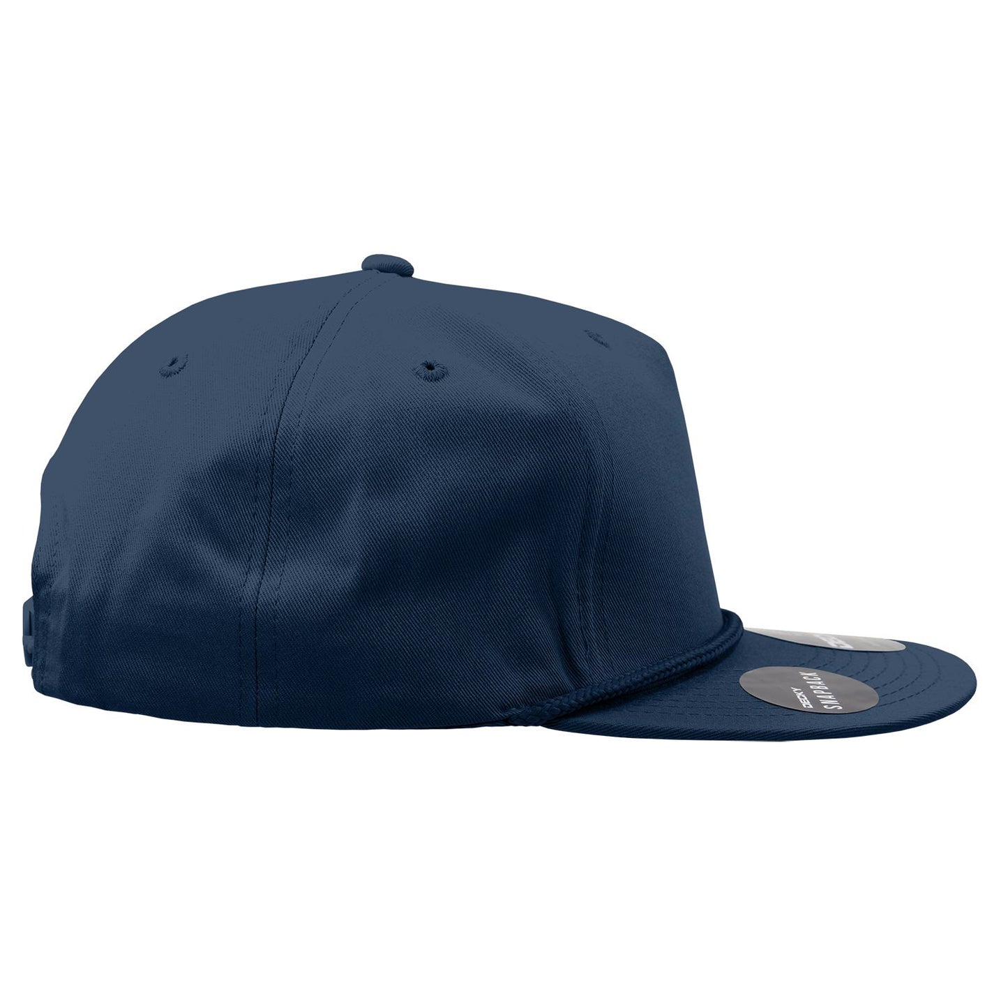 Decky 1041 5 Panel High Profile Structured Cotton Blend Snapback Hat - Blank